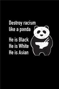 Panda He's Black White Asian