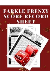Farkle Frenzy Score Record Sheet
