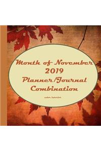 Month of November 2019 Planner/Journal Combination