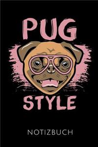Pug Style Notizbuch
