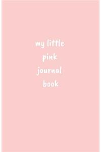 my little pink journal book