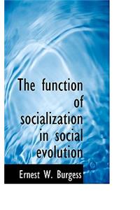 The Function of Socialization in Social Evolution