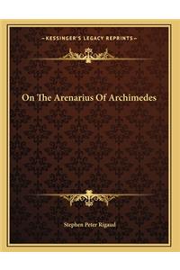 On The Arenarius Of Archimedes