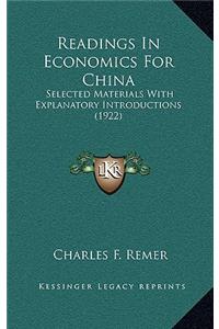 Readings In Economics For China