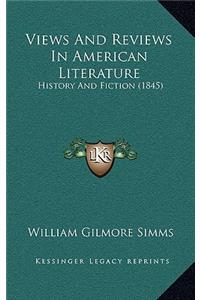 Views And Reviews In American Literature