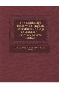 Cambridge History of English Literature: The Age of Johnson