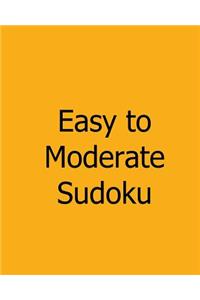 Easy to Moderate Sudoku