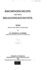 Kirchengeschichte und nicht Religionsgeschichte