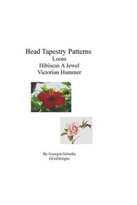 Bead Tapestry Patterns loom Hibiscus A Jewel Victorian Hummer