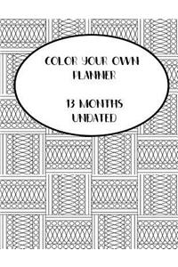 Color Your Planner - Geometric Patterns