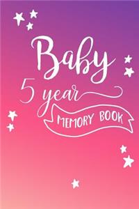 Baby 5 Year Memory Book
