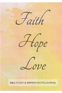 Bible Study and Sermon Notes Journal