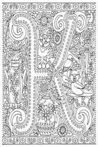 Color My Cover Journal - Creative Alphabet - K