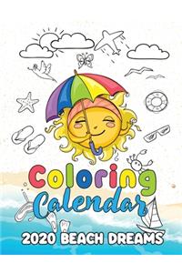 Coloring Calendar 2020 Beach Dreams
