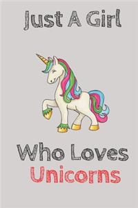 Just A Girl Who Loves Unicorns Red