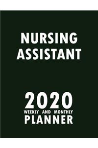 Nursing Assistant 2020 Weekly and Monthly Planner