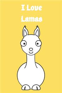 I Love Llamas Notebook
