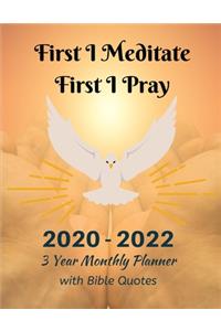 2020-2022 3 Year Monthly Planner with Bible Quotes