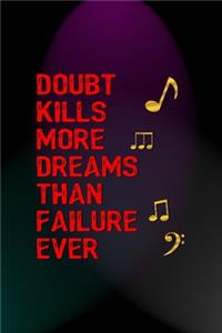 Doubt Kills More Dreams Than Failure Ever
