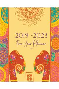 2019-2023 Five Year Planner- Elephant