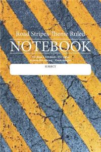 Road Stripes Theme Ruled Notebook