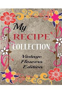 My Recipe Collection Vintage Flowers Edition