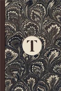 Monogram T Marble Notebook (Coffee Peacock Edition)