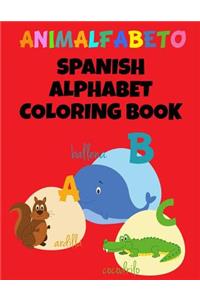 Animalfabeto Spanish Alphabet Coloring Book