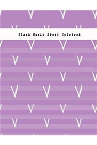 Blank Music Sheet Notebook