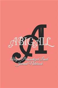 Abigail Personalized Lined Journal Notebook