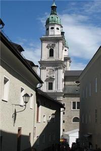 A Narrow Alley by a Clock Tower is Salzburg, Austria Journal