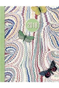 2018 Diary Butterfly Green Design