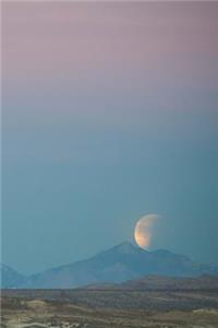Moon Rises Desert Sky Science Journal