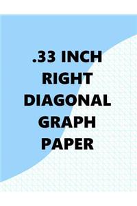 .33 Inch Right Diagonal Graph Paper