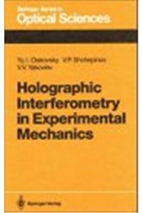 Holographic Interferometry in Experimental Mechanics