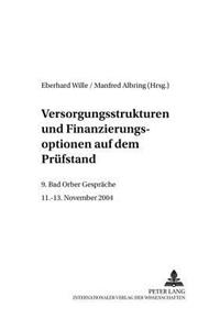 Versorgungsstrukturen Und Finanzierungsoptionen Auf Dem Pruefstand