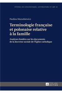 Terminologie Française Et Polonaise Relative À La Famille