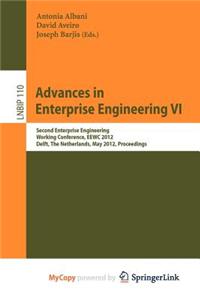 Advances in Enterprise Engineering VI