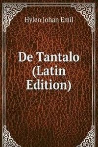 De Tantalo (Latin Edition)
