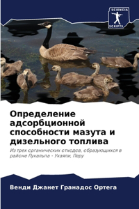Определение адсорбционной способности