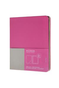 Ipad 3 And 4 Moleskine Magenta Slim Digital Cover With Notebook