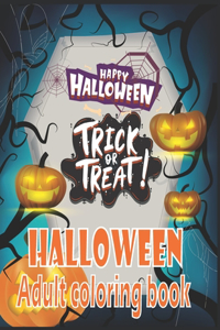 Halloween Adult Coloring Book