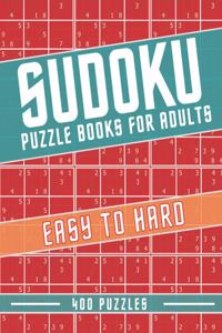 Sudoku Puzzle Books For Adults - 400 Puzzles - Easy To Hard