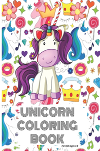 Unicorn Coloring Book for kids Ages 4-8