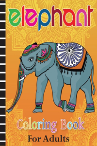 Elephant Coloring Book for Adults