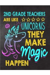 2nd Grade Teachers are like Unicorns They make Magic Happen
