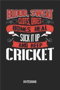 Blood clots sweat dries bones heal. Suck it up and keep Cricket