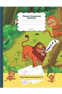 Primary Composition Notebook Story Paper Journal Grades K-2