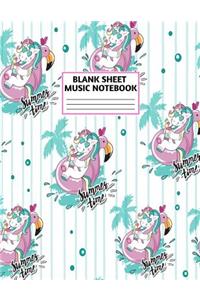 Blank Sheet Music Notebook
