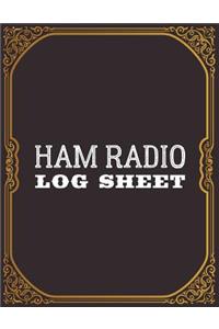 Ham Radio Log Sheet